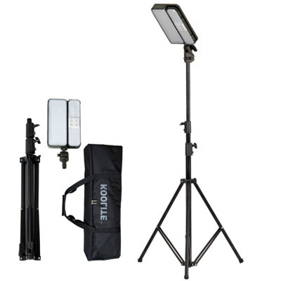 Koolite Unisex Black Rechargeable Work Light Kits With Tripod Stand, Battery & Solar Powered In 86Cm - Image 4