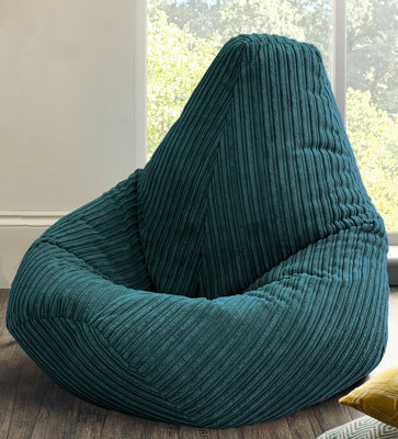 Beautiful Beanbags Childrens Highback Jumbo Cord Beanbag Ready Filled Bean Bags from B&Q
