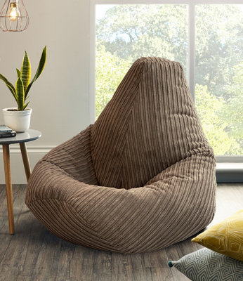 Beautiful Beanbags Childrens Highback Jumbo Cord Beanbag Ready Filled Bean Bags from B&Q