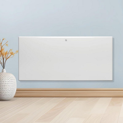 Purus Electric Radiator Panel Heater Eco 1800W Bathroom Safe Wall Mounted Or Floorstanding Timer Thermostat Lot 20 from B&Q