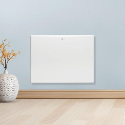 Purus Electric Radiator Panel Heater Eco 600W Bathroom Safe Wall Mounted Or Floorstanding Timer Thermostat Lot 20 from B&Q