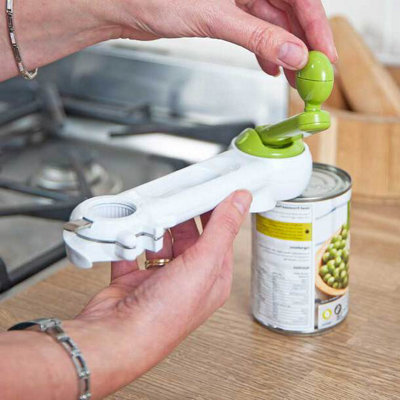  - Versatile 6-In-1 Multi-Use Bottle And Can Opener For Kitchen