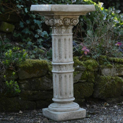Spa Classic Corinthian Birdbath With Square Top from B&Q