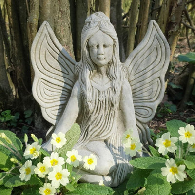 Spa Stone Cast Fairy Of The Forest Ornament from B&Q