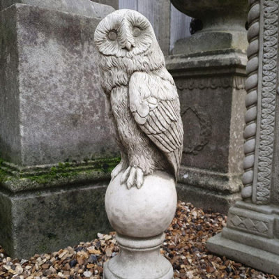 Spa Stone Cast 'barn Owl B' Ornament Flf25 from B&Q
