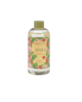 Hassett Green LondonStrawberryFragrance Oil Reed Diffuser RefillLarger Size 250Ml Bottle from B&Q