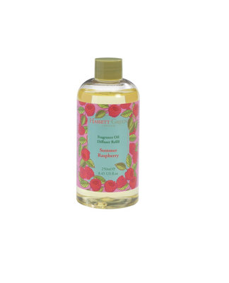 Hassett Green LondonSummer RaspberryFragrance Oil Reed Diffuser RefillLarger Size 250Ml Bottle from B&Q
