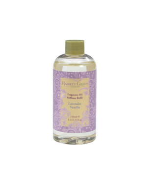 Hassett London - Vanilla - Fragrance Oil Reed Diffuser Refill - Larger Size 250Ml Bottle Green/Lavender