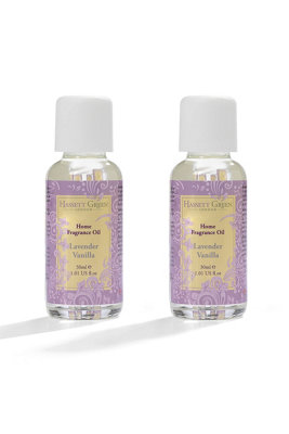 Hassett Green London - Lavender Vanilla Fragrance Oil - 2 X 30Ml Bottles For Ultrasonic Diffusers & More