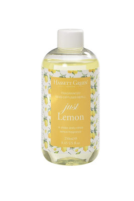 B&Q - Hassett Green LondonJust LemonFragrance Oil Reed Diffuser RefillLarger Size 250Ml Bottle