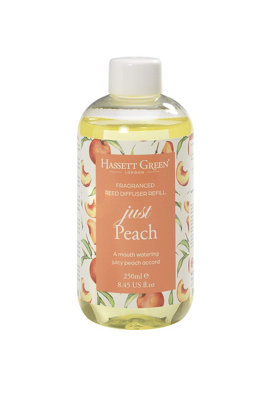 Hassett Green LondonJust PeachFragrance Oil Reed Diffuser RefillLarger Size 250Ml Bottle from B&Q