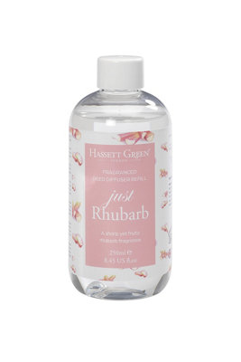 B&Q - Hassett Green LondonJust RhubarbFragrance Oil Reed Diffuser RefillLarger Size 250Ml Bottle
