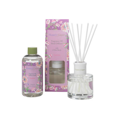 B&Q - Hassett Green LondonExotica Pear & Melon Reed Diffuser Set100Ml Diffuser + 250Ml Refill With Fibre Reeds