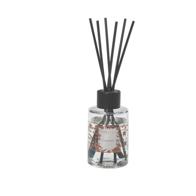 B&Q - Hassett Green LondonCinnamonLarge Fragrance Oil Reed Diffuser200Ml Glass Bottle With 6 Thick Fibre Reeds