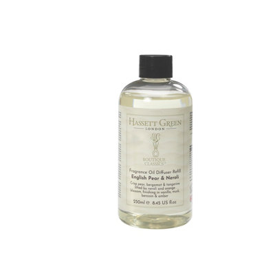 B&Q - Hassett Green LondonEnglish Pear & NeroliFragrance Oil Reed Diffuser RefillLarger Size 250Ml Bottle