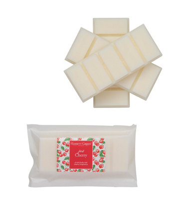 B&Q - Hassett Green LondonJust Cherry Wax Melts3 X 55G Snap BarsSoy-Free & Paraffin-FreeHandmade In The Uk