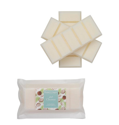 B&Q - Hassett Green LondonJust Coconut Wax Melts3 X 55G Snap BarsSoy-Free & Paraffin-FreeHandmade In The Uk