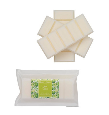 B&Q - Hassett Green LondonJust Lime Wax Melts3 X 55G Snap BarsSoy-Free & Paraffin-FreeHandmade In The Uk