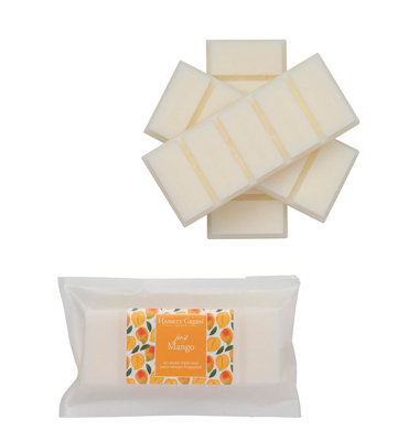 B&Q - Hassett Green LondonJust Mango Wax Melts3 X 55G Snap BarsSoy-Free & Paraffin-FreeHandmade In The Uk