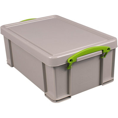 Really Useful 9 Litre Plastic Storage Box with Lid Grey (9RDG) - Image 10
