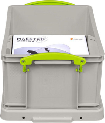Really Useful Storage Box 9 Litre Pack Of 2Color: Dove Grey from B&Q
