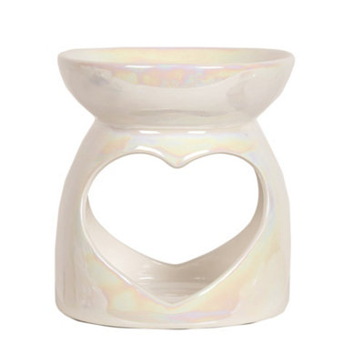 Aroma home Aroma Lustre Heart Wax Melt Burner from B&Q