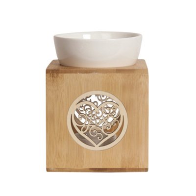 Aroma Wax Melt BurnerZen Bamboo Love Heart from B&Q