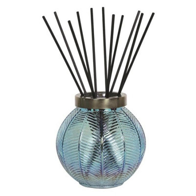Aroma Lustre Glass Large Reed Diffuser Aqua from B&Q
