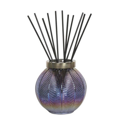 Aroma Lustre Glass Large Reed Diffuser Indigo from B&Q