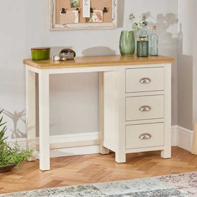 The Furniture Market Cotswold Cream Painted Vanity Dressing Table from B&Q