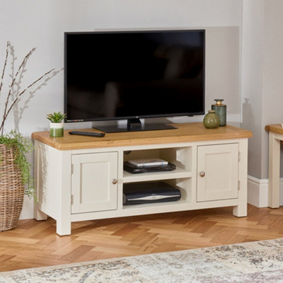 The Furniture Market Cotswold Cream Painted Large Widescreen Tv Unit Up To 60 Tv Size from B&Q