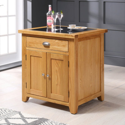The Furniture Market Cheshire Oak Small Kitchen Island from B&Q