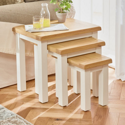 The Furniture Market Cotswold Cream Nest Of 3 Tables from B&Q
