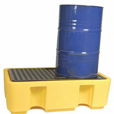 Serpro spill management 2 Drum Spill Pallet 250L Sump Capacity (Yellow) from B&Q