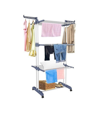 Ram Online Ram 4 Tier Deluxe Clothes Dryer Airer With Laundry Hooks
