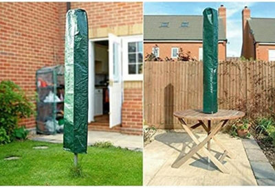 Ram Online Ram Green Waterproof Garden Rotary Parasol Cover With Tie Down 160Cm from B&Q