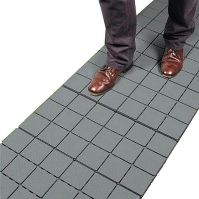 Ram Online Ram Grey Garden Interlocking Heavy Duty Garden Tiles Path Decking For Deck Lawn Garden X 5 from B&Q