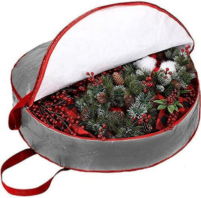Ram Online Ram Grey Waterproof Wreath Storage Bag With Zip Waterproof Wreath Storage Bags For 30 Inch from B&Q