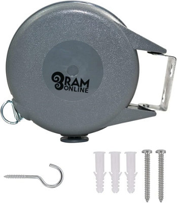 Ram Online Ram Heavy Duty Outdoor Retractable Clothes Line from B&Q