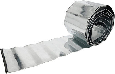 Ram Online Ram Heavy Duty 5M Metres Galvanised Steel Lawn Edging Garden Plant Border (16.5Cm High) (2 X 5M) from B&Q