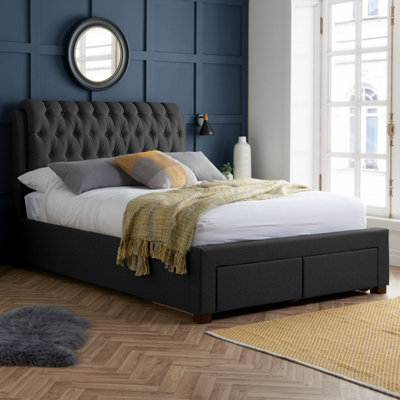 Birlea Light/Grey Valentino King Bed Charcoal
