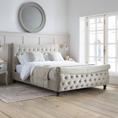 B&Q -  Copenhagen King Bed Warm Stone