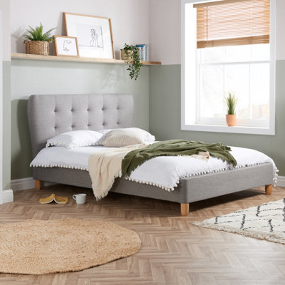 Birlea Stockholm Double Bed Grey from B&Q