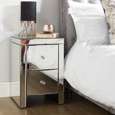 Birlea Seville Drawer Bedside Mirrored Size 2