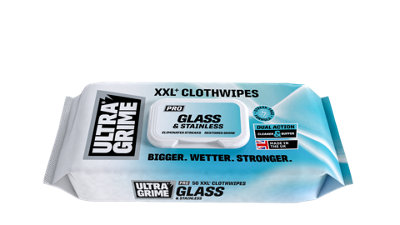 Ultragrime Pro: Glass & Stainless Clothwipes from B&Q