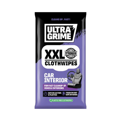 Ultragrime Ultra Grime 5230 Xxl Size Car Interior Wipes 20 Pieces from B&Q