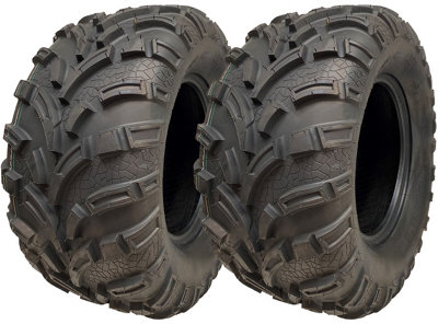 B&Q -  25X11.00-12 Atv Quad Tyres 6Ply Wanda 373A E-Marked Road Legal 450Kg (Set Of 2)