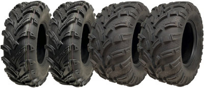 B&Q -  25X8.00-12 & 25X11.00-12 Atv Quad Tyres 6Ply E-Marked Road Legal (Set Of 4)