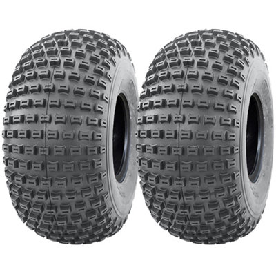 Parnells 22X11.00-8 Knobby Atv Tyre Quad Trailer E-Marked Road Legal 4Ply P322 (Set Of 2) from B&Q