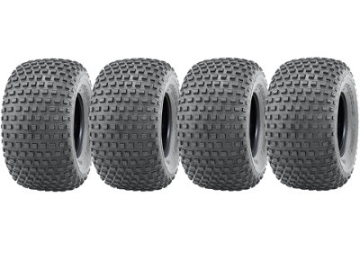 Parnells 22X11.00-8 Knobby Atv Tyre, Quad Trailer 22 11 8 Tire 4 Ply Heavy Duty, Set Of 4